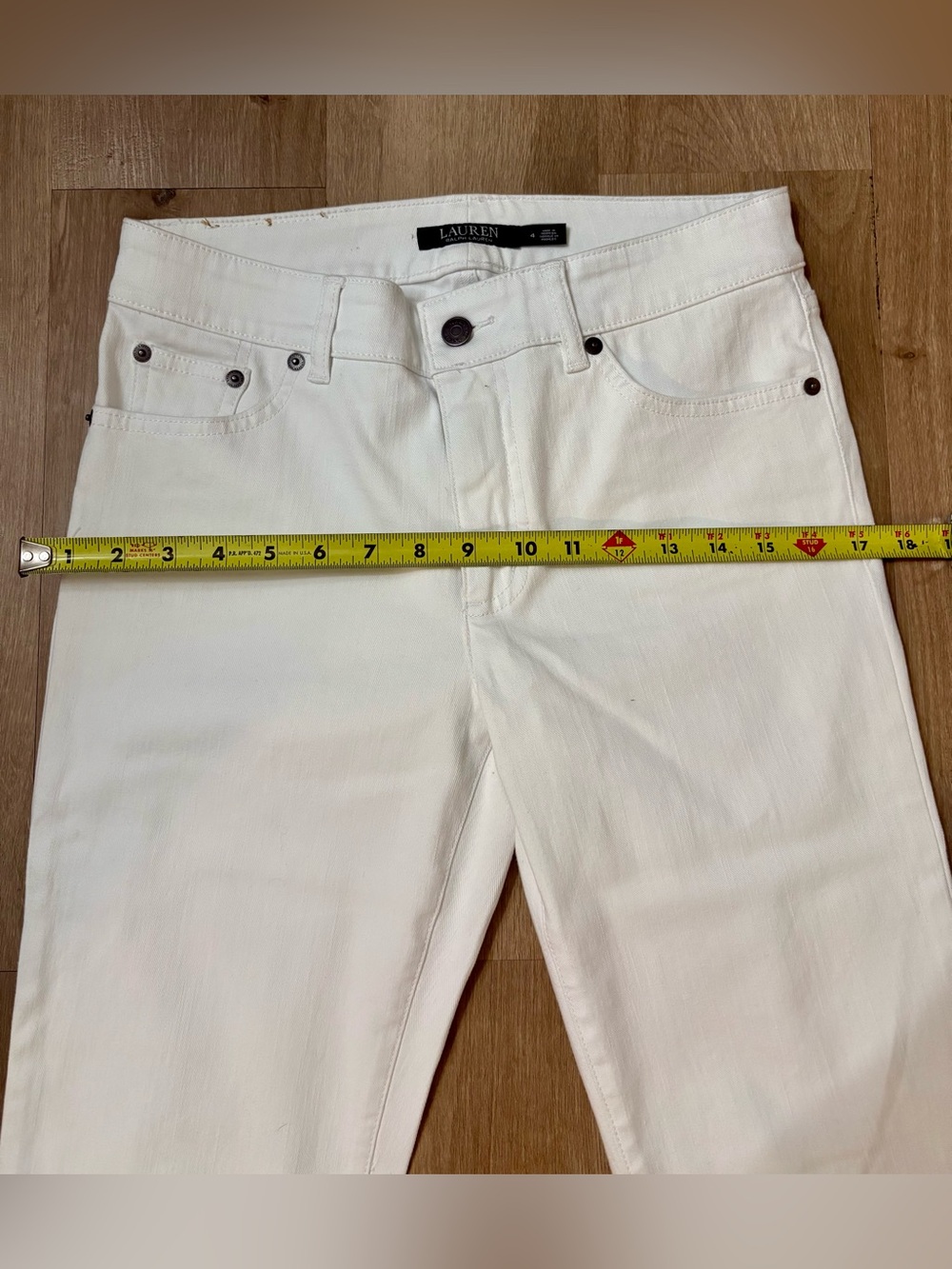 Women’s Lauren Ralph Lauren White Jeans - Size 4 - Picture 6 of 9